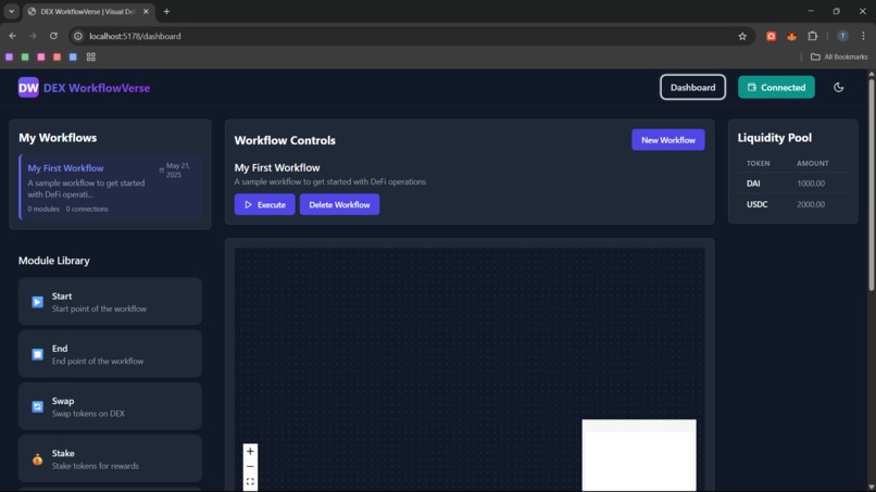 DEX Workflow Verse – screenshot 3