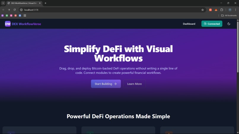 DEX Workflow Verse – screenshot 1