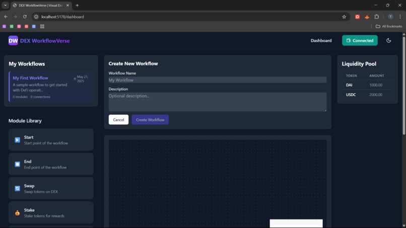 DEX Workflow Verse – screenshot 4