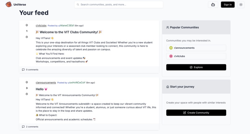 AI Enabled Engagement Platform for University students – screenshot 1