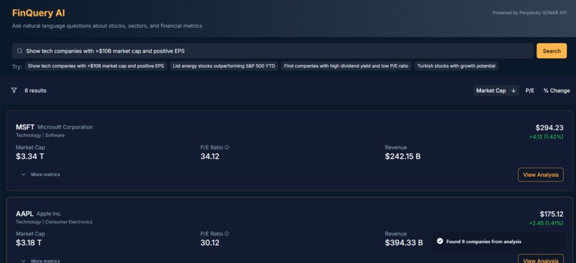 FinQuery AI – screenshot 3