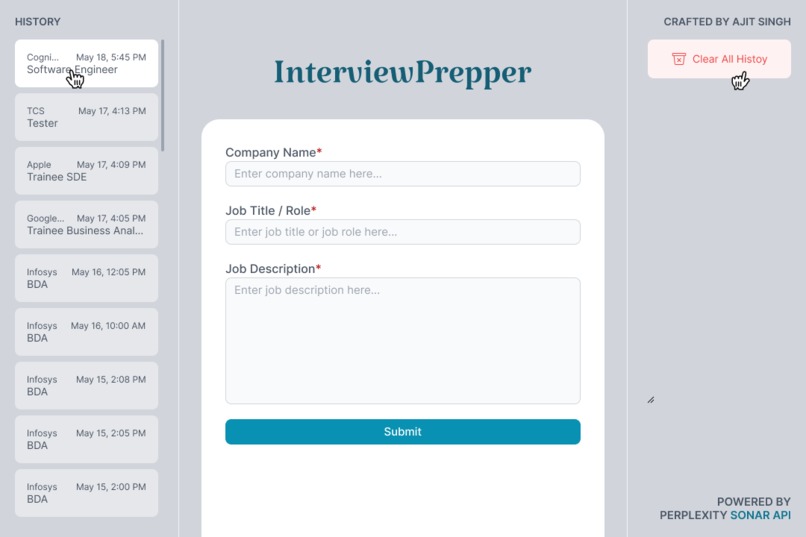 InterviewPrepper – screenshot 1