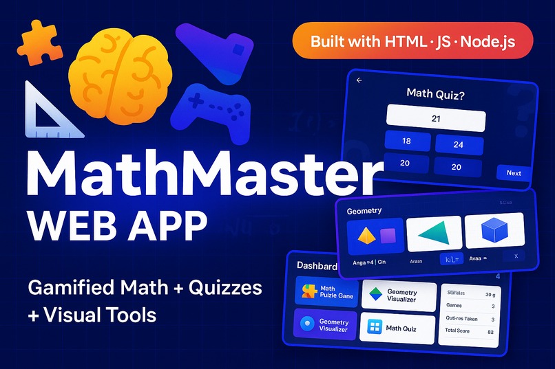  MathMaster – Interactive Math Learning Web App – screenshot 1