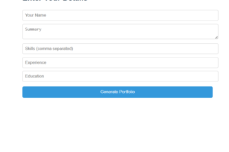Portfolio Generator | Devpost