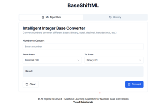 BaseShiftML: Intelligent Integer Base Converter (2–36)