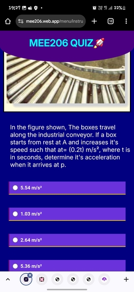 MEE206 Quiz  – screenshot 5
