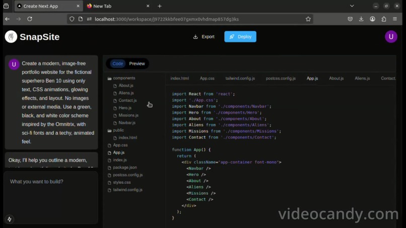 SnapSite_AI_Website_Builder – screenshot 2
