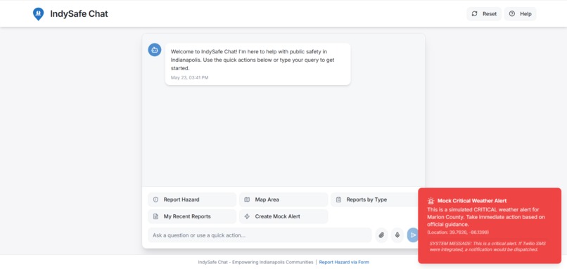 IndySafe Chat – screenshot 1