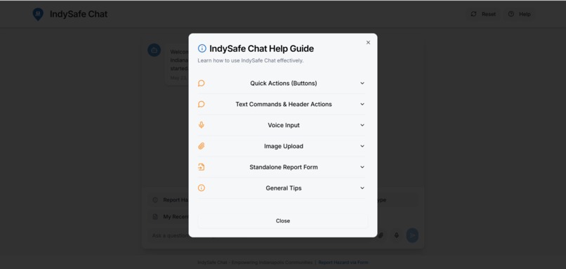 IndySafe Chat – screenshot 2