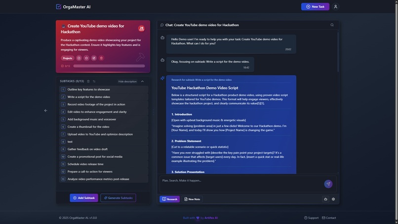 OrgaMaster AI – screenshot 1