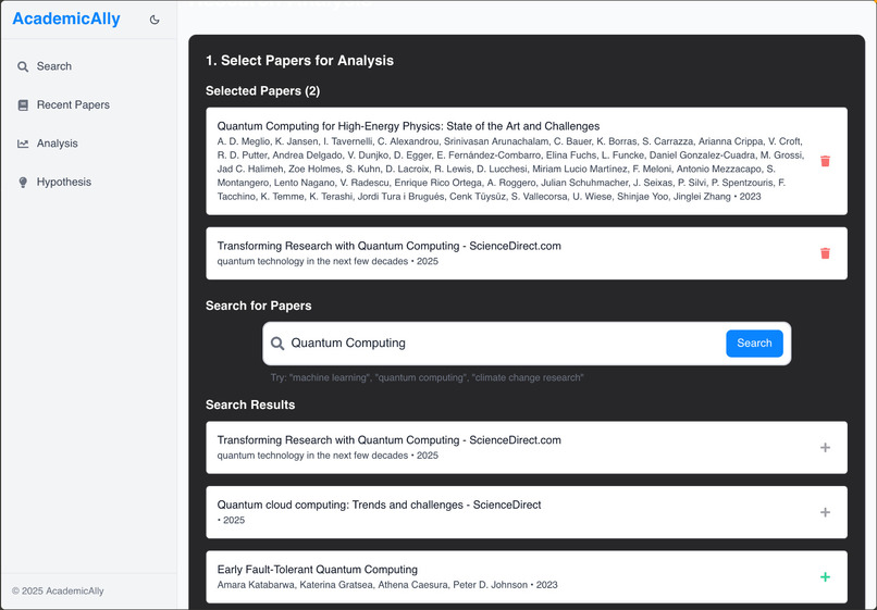 AcademicAlly – screenshot 2