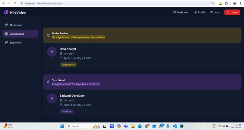 HireVision – screenshot 8