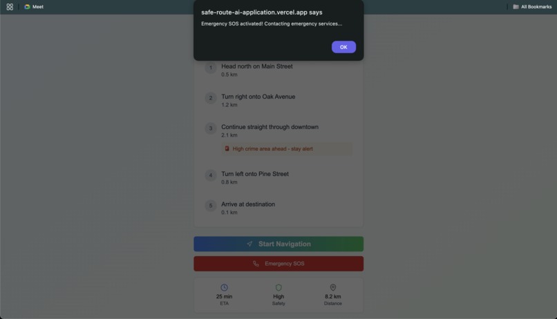 SafeRoute AI – screenshot 5