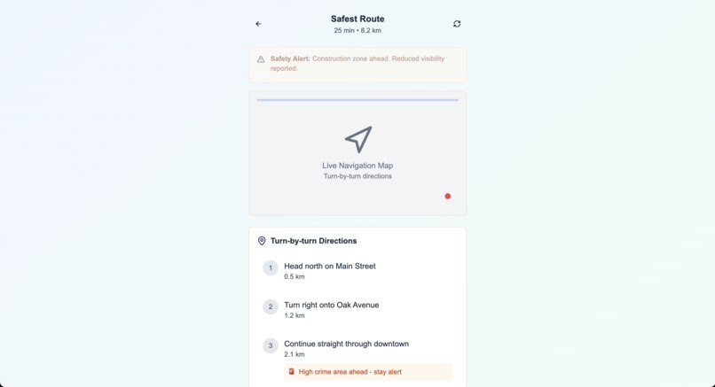 SafeRoute AI – screenshot 4