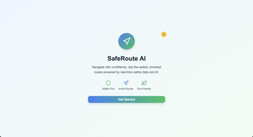 SafeRoute AI – screenshot 1