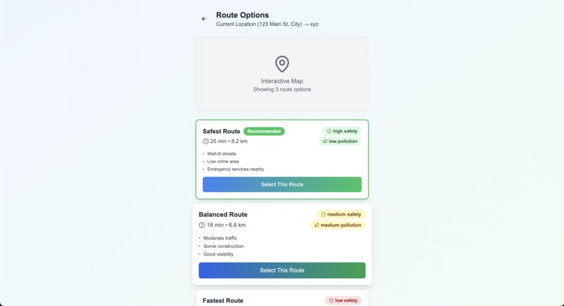 SafeRoute AI – screenshot 3