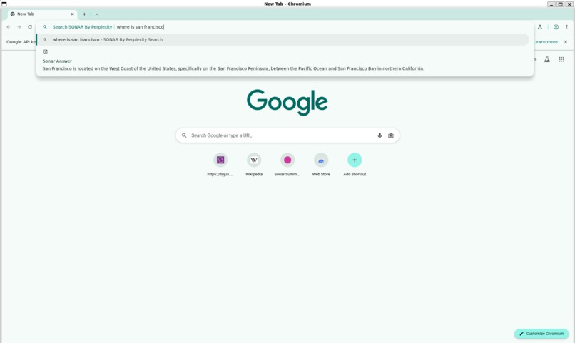Sonar Chromium: AI Browser – screenshot 1