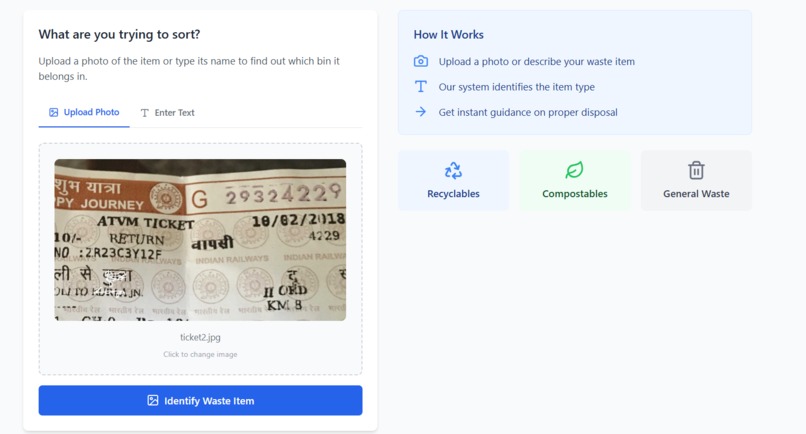 Smart Waste Sorter – screenshot 3