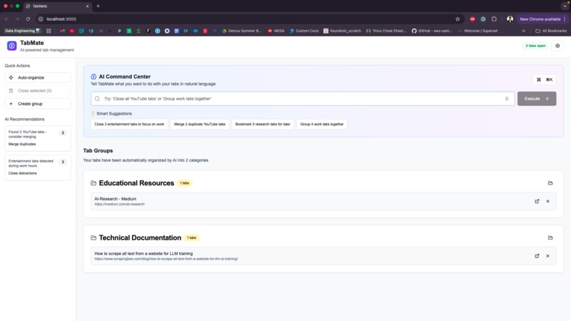TabMate – screenshot 1
