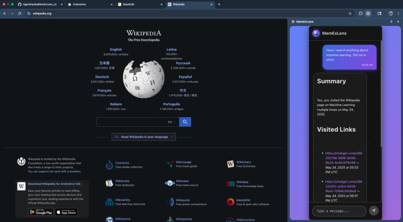 MemExLens – screenshot 1