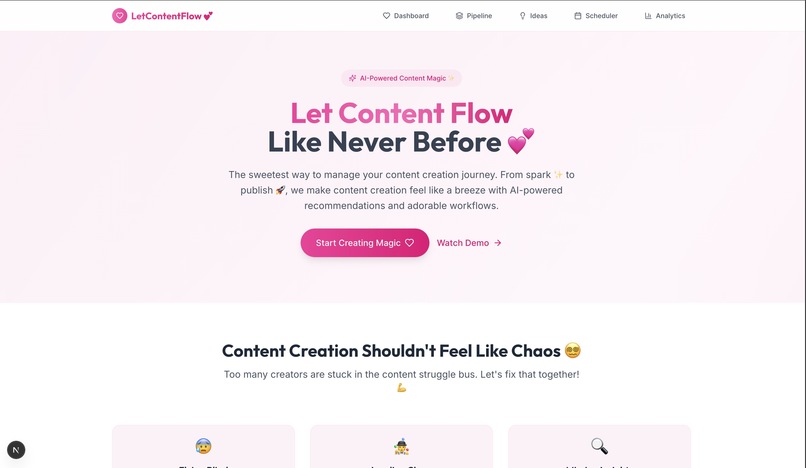 LetContentFLow – screenshot 1