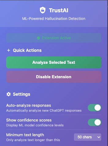 TrustAI – screenshot 2