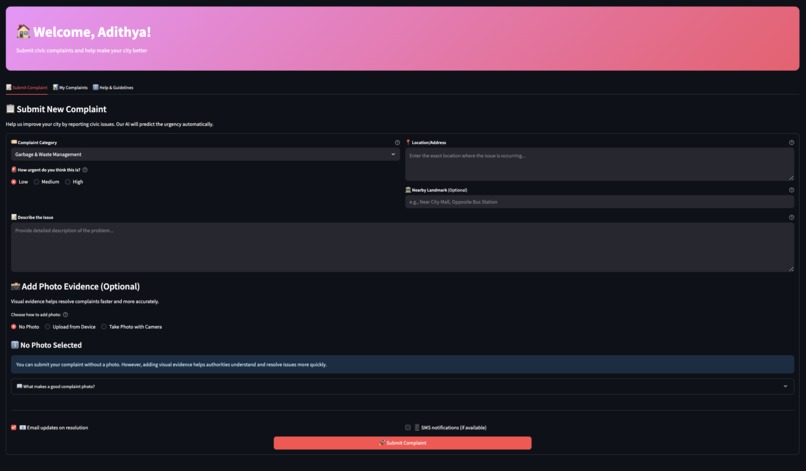 CitiZen AI - Smart City Complaint Management Platform – screenshot 5