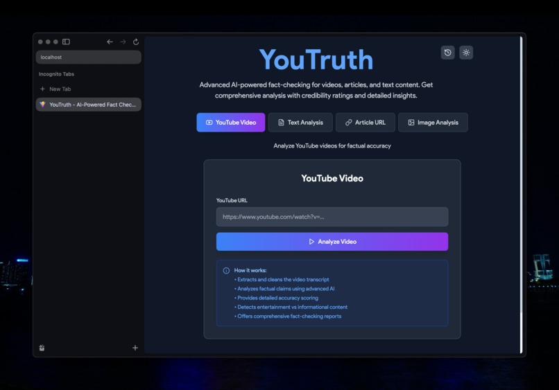 YouTruth – screenshot 2