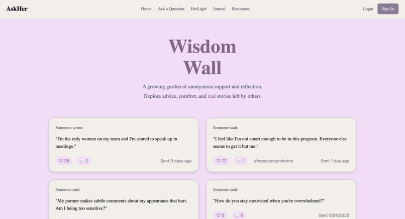 AskHer – screenshot 2