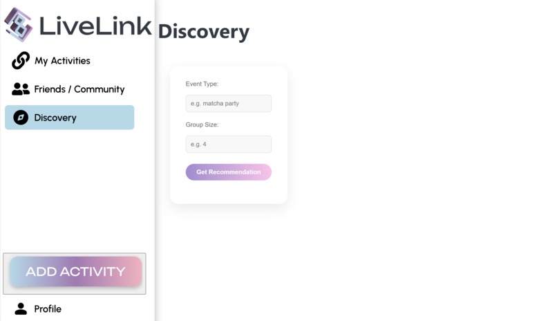 LiveLink – screenshot 1