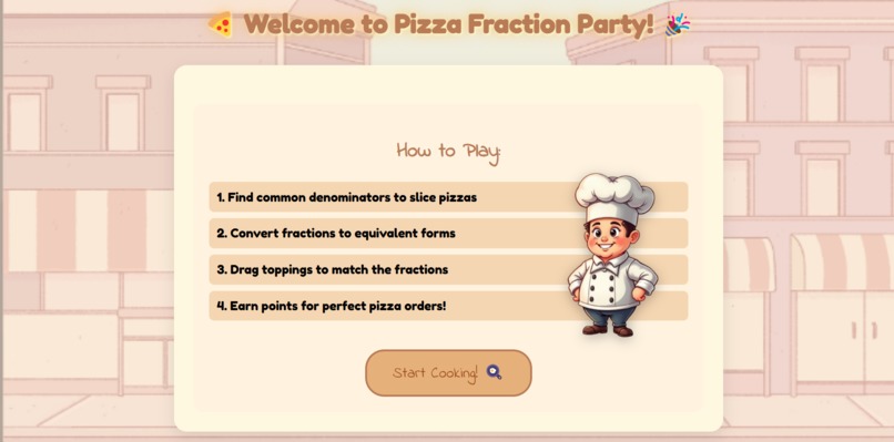 Pizza Fraction Party – screenshot 1