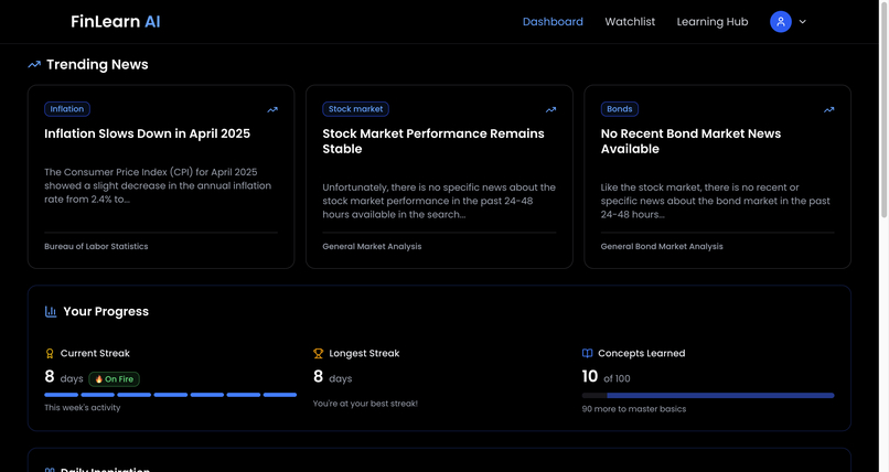 FinLearn – screenshot 3