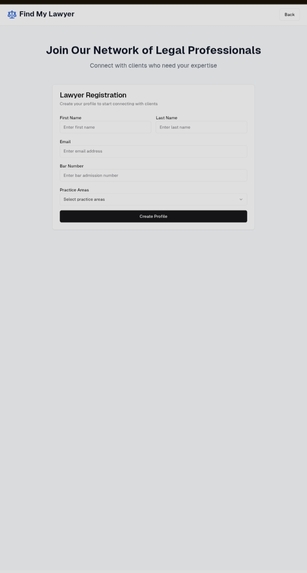 Find my Lawyer  – screenshot 2
