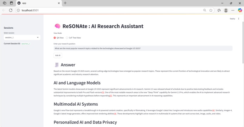 ReSONAte : AI Research Assistant – screenshot 2