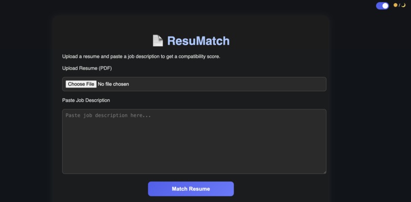 ResuMatch – screenshot 1