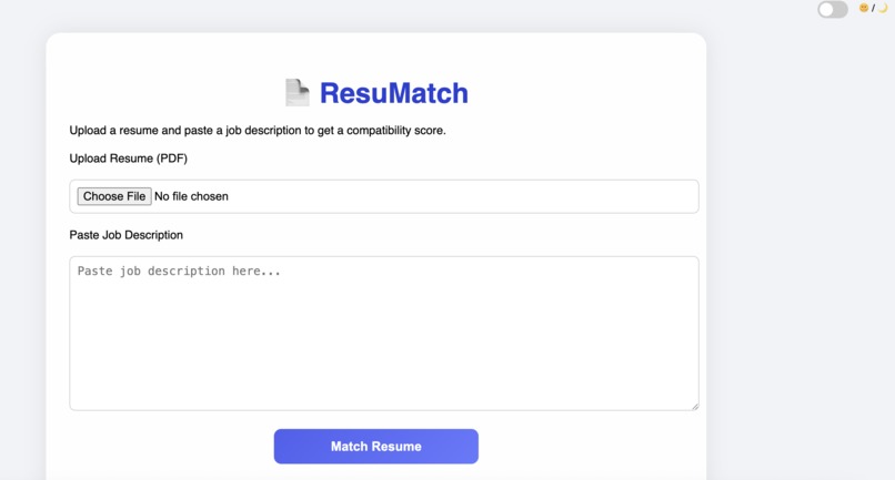 ResuMatch – screenshot 2
