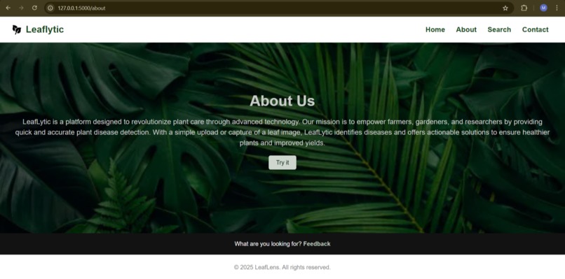 Leaflytic- Leaf Disease detection system – screenshot 3