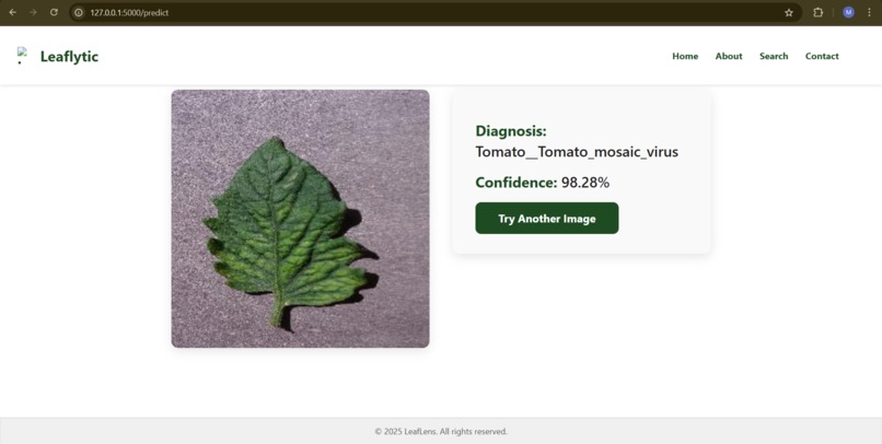 Leaflytic- Leaf Disease detection system – screenshot 4
