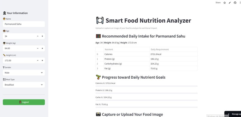 NutriVision AI - AI-powered nutrition assistant – screenshot 3
