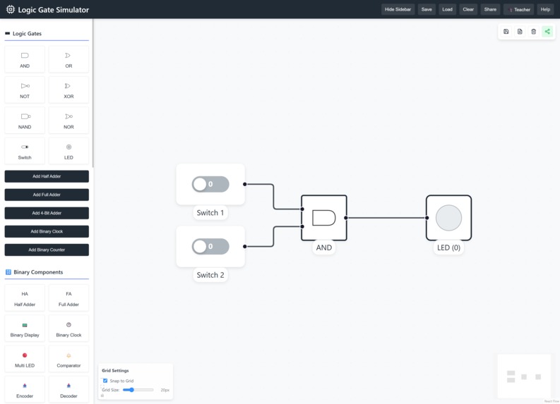 Logic Gate Simulator – screenshot 1