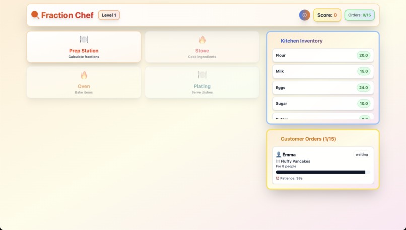 Fraction Chef - Math Kitchen Adventure – screenshot 3