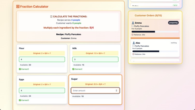 Fraction Chef - Math Kitchen Adventure – screenshot 4