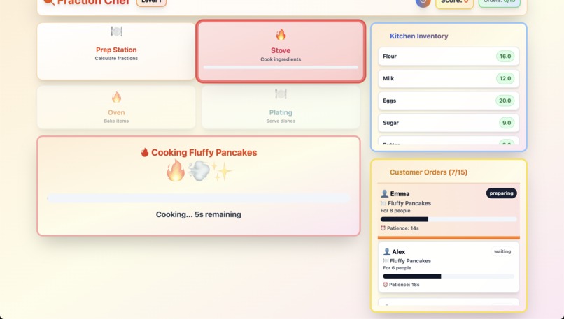 Fraction Chef - Math Kitchen Adventure – screenshot 5