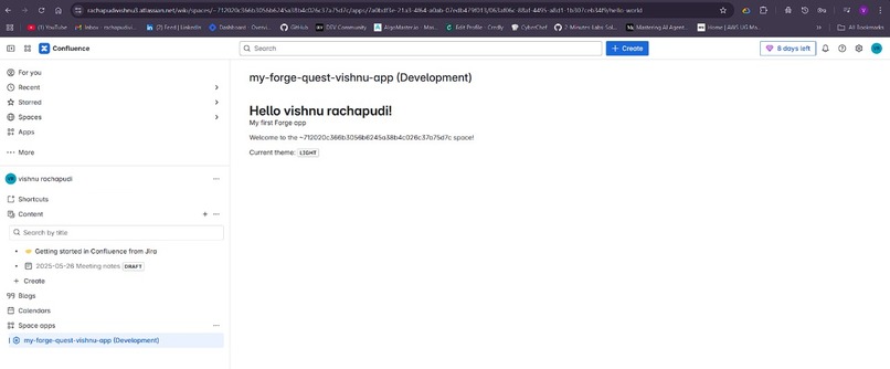 my-forge-quest-vishnu-app-hello-world-space-page – screenshot 1