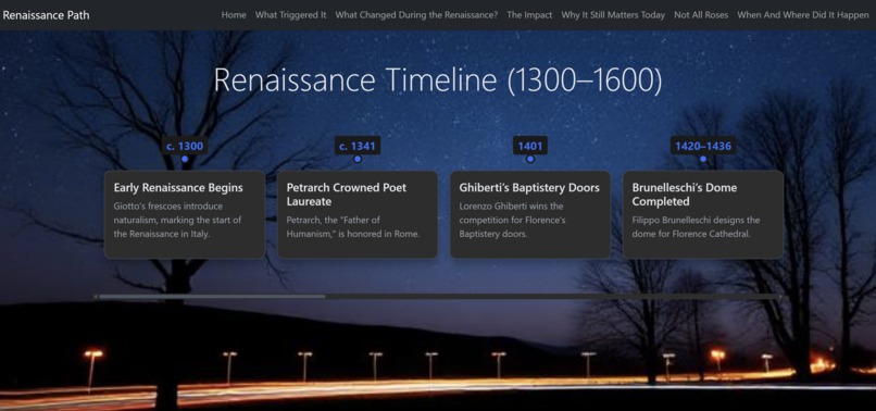 The Website About The Renaissance – screenshot 1