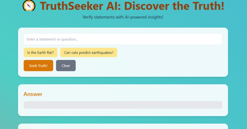 truthseekerai – screenshot 1
