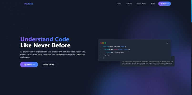 DevTeller – screenshot 1