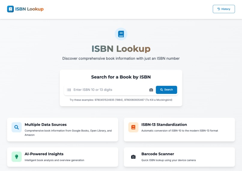 ISBNLookup.org – screenshot 1