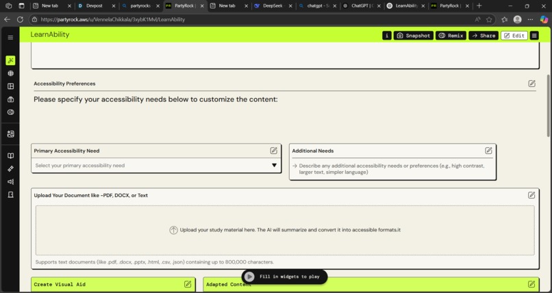 LearnAbility – screenshot 1