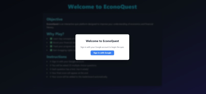 EconoQuest – screenshot 1